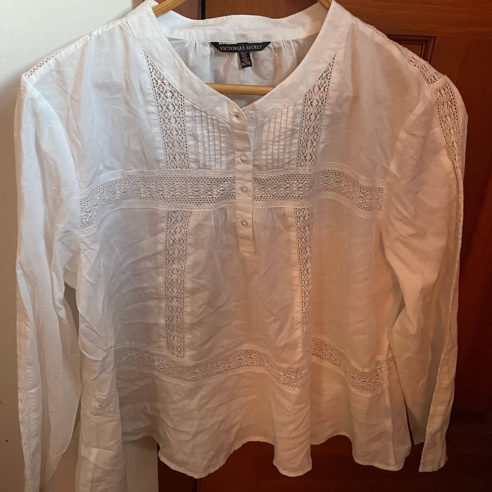 Victoria Secret White Shirt XL NWOT